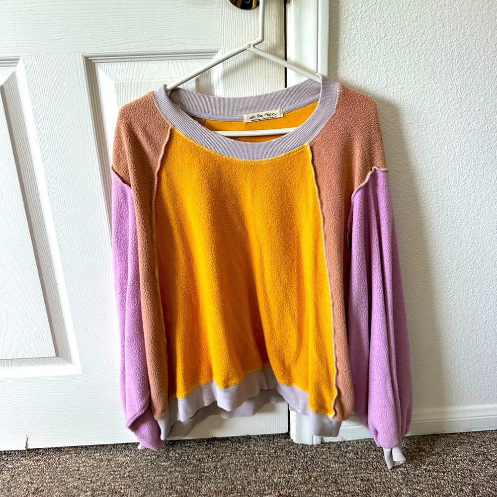 Free people mulit colored pullover - size small/medium